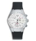 Swiss Army Men's ST 2500 Chronograph Watch White Dial-Rubber Strap 24134